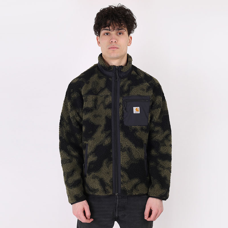 мужская зеленая куртка Carhartt WIP Prentis Liner I025120-camoblur - цена, описание, фото 3